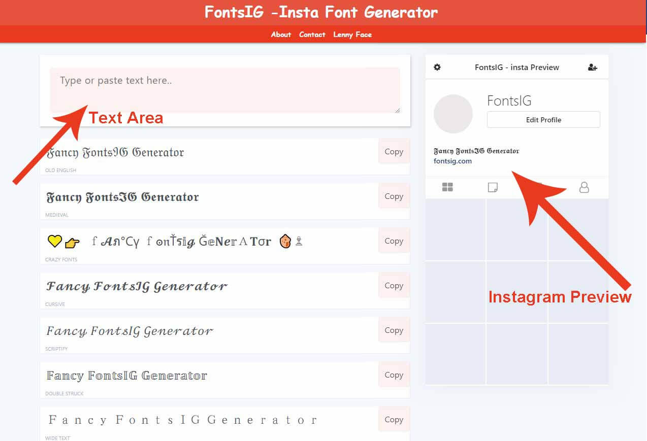 Instagram Fancy Font Step 1 Instagram Fancy Font Step 1