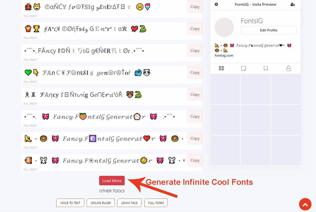 Instagram Fancy Font Instagram Fancy Font